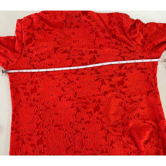 Susan Graver Regular Burnout Knit Cardigan and Tank Set FLASH CORAL NWOT SIZE XS - Picture 12 of 12